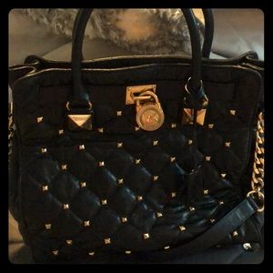 Large Michael Kors Hamilton quilted tote